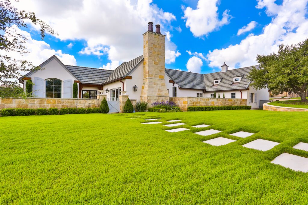 Custom French Style home built by 919 Custom Homes